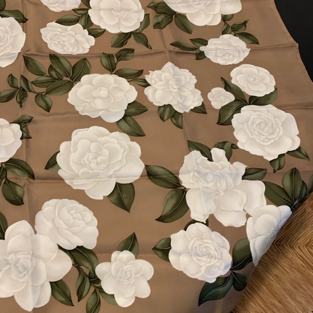 Chanel Silk Flora Scarf